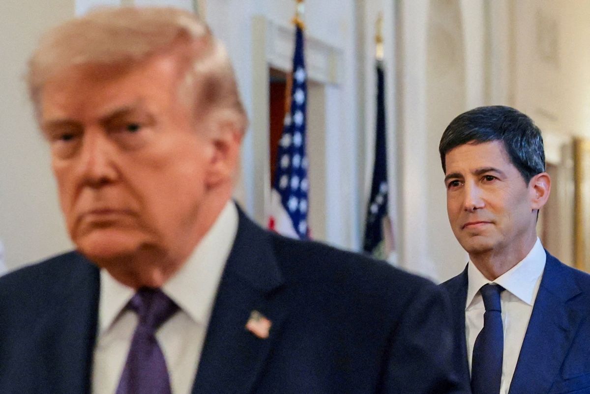 President Donald Trump arrives with incoming Federal Reserve Chair Kevin Warsh for Warsh's swearing-in ceremony at the White House in Washington, D.C., U.S., May 22, 2026.