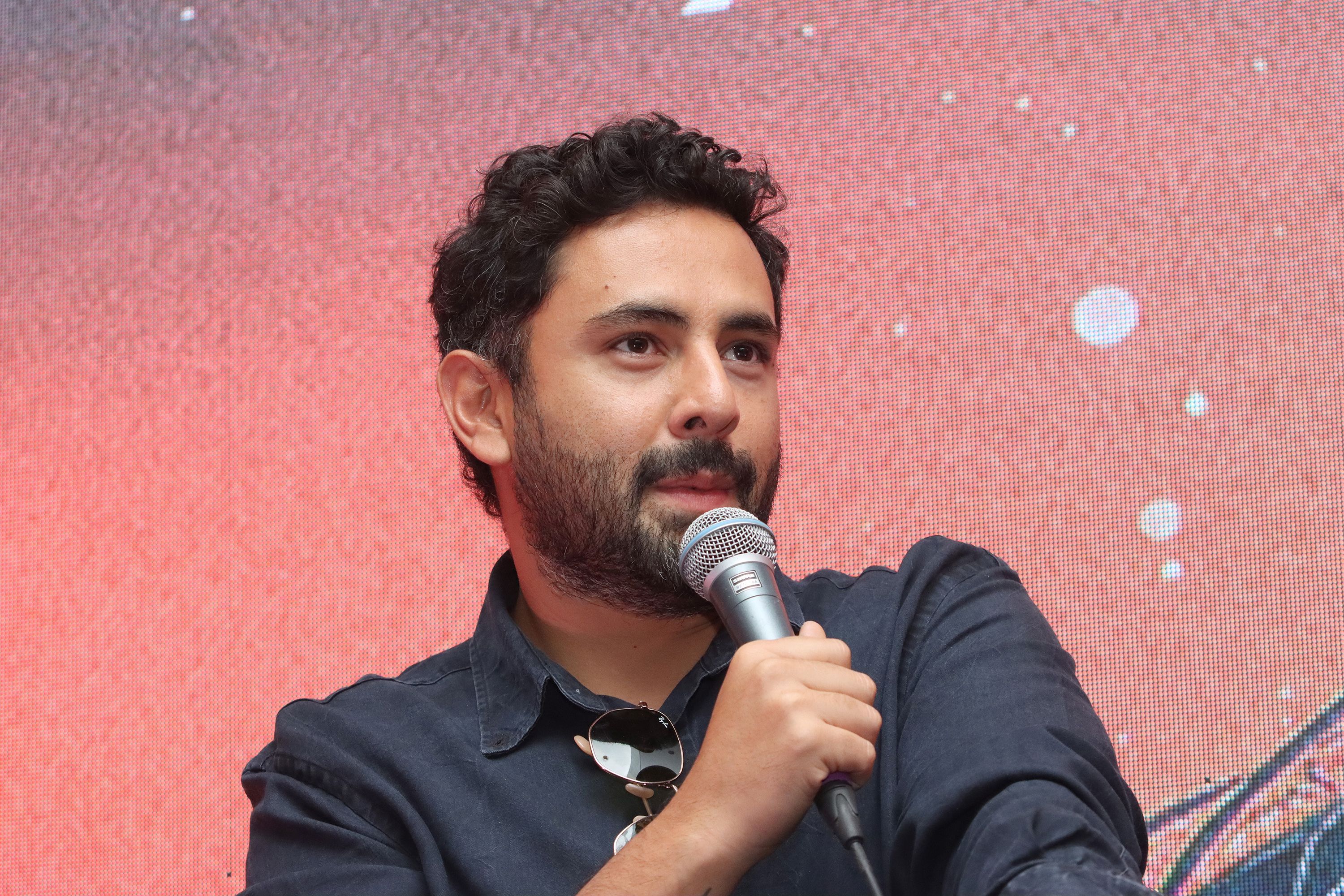 Jonathan Meléndez attends a press conference at Palacio de Los Deportes in Mexico City, in 2024.