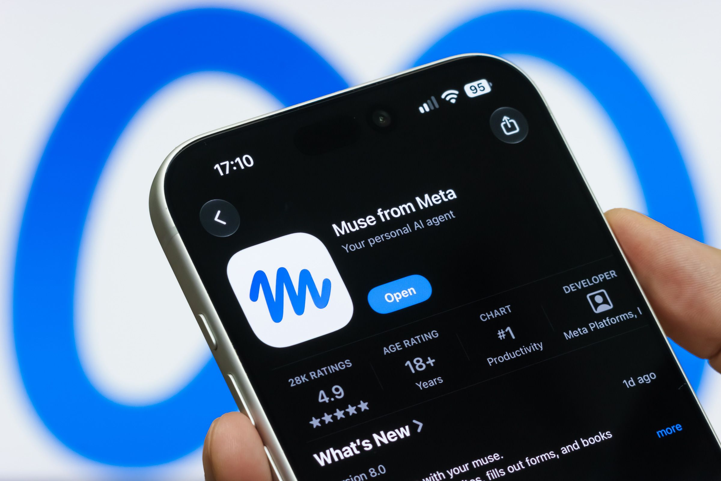 The App Store listing for Meta's Muse AI agent on September 22, 2026.