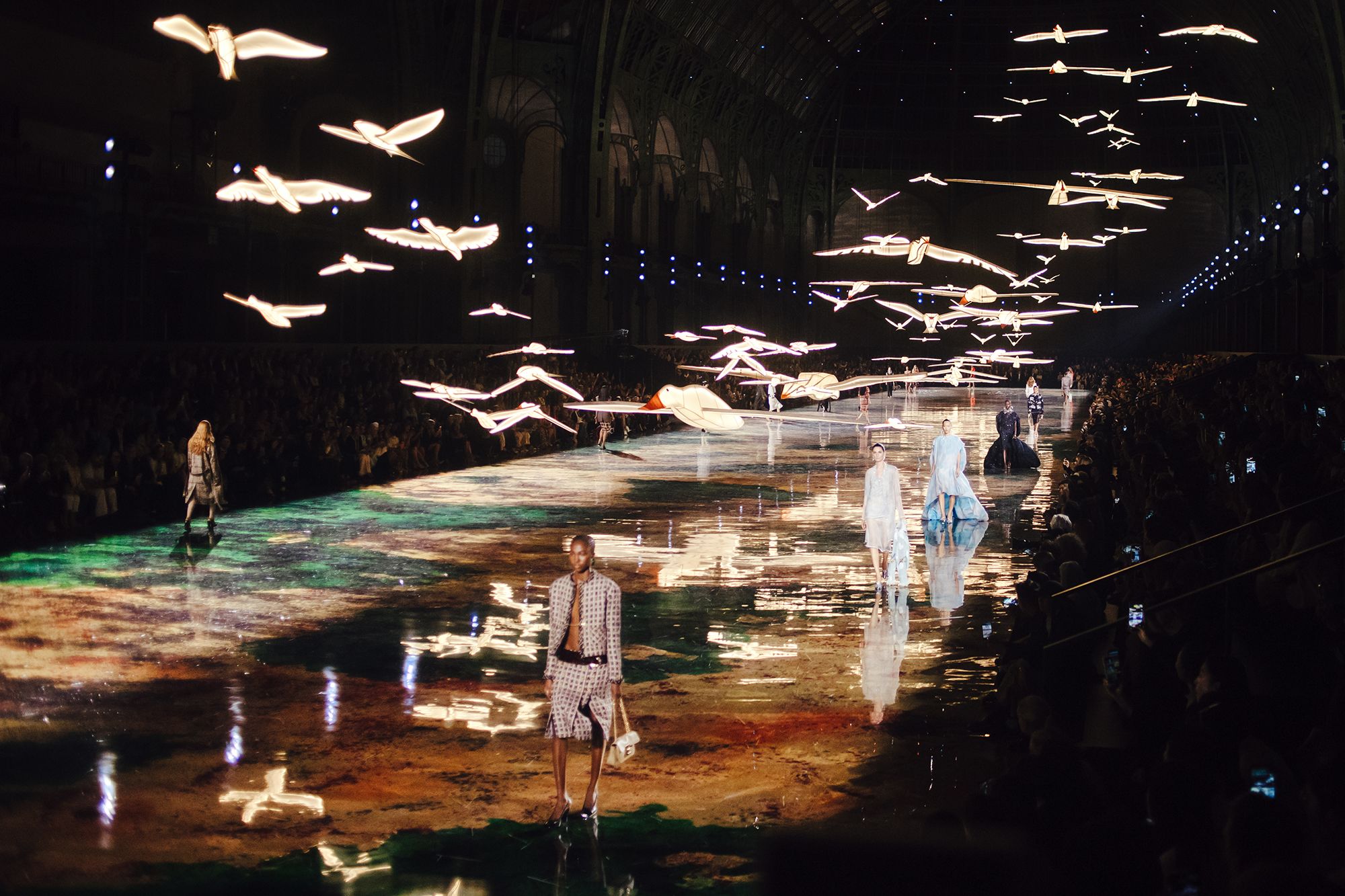 Chanel's Spring-Summer 2027 runway show inside Paris' Grand Palais.