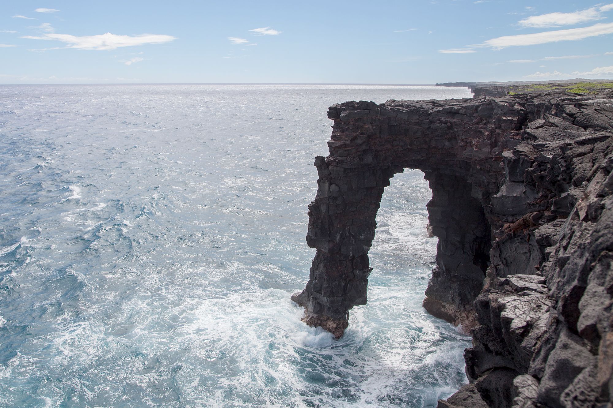 Hawaii's famed Holei Sea Arch has collapsed due to differential erosion.