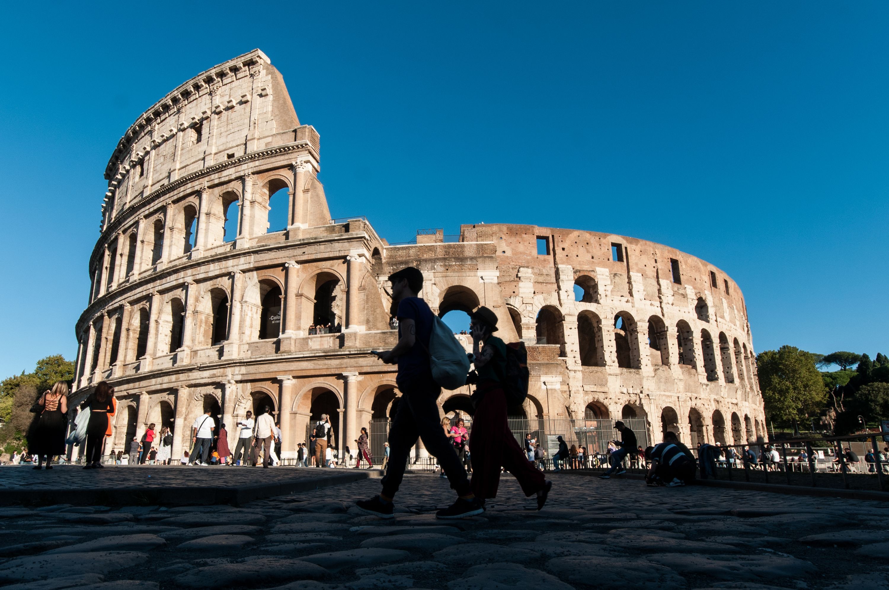 The view of the Colosseum in Rome, Italy, on October 7, 2025, still speaks to the grandeur and brutality of ancient Roman civilization and is among the world's top 10 most visited historical monuments.