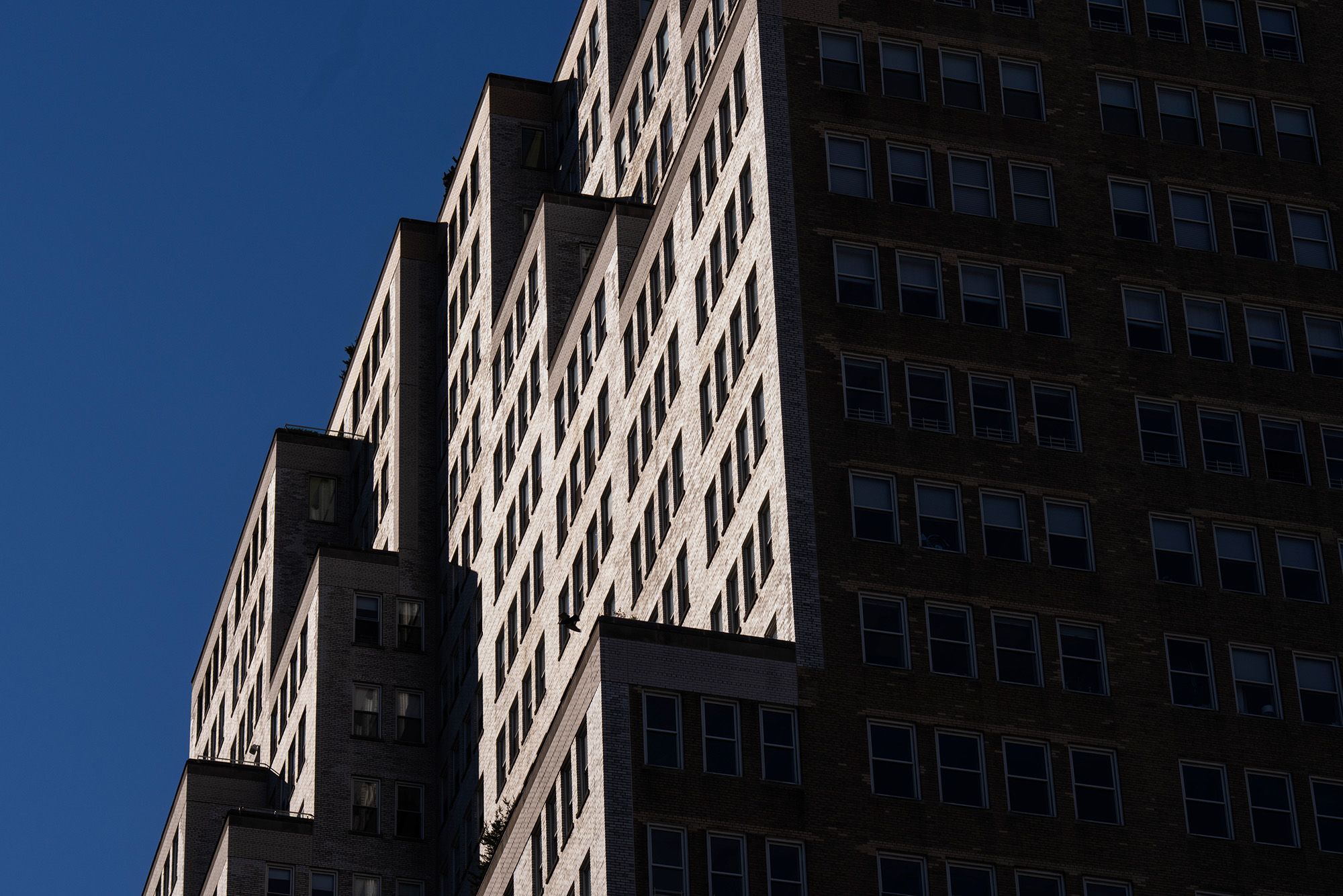 A residential apartment building in New York on June 24, 2026.