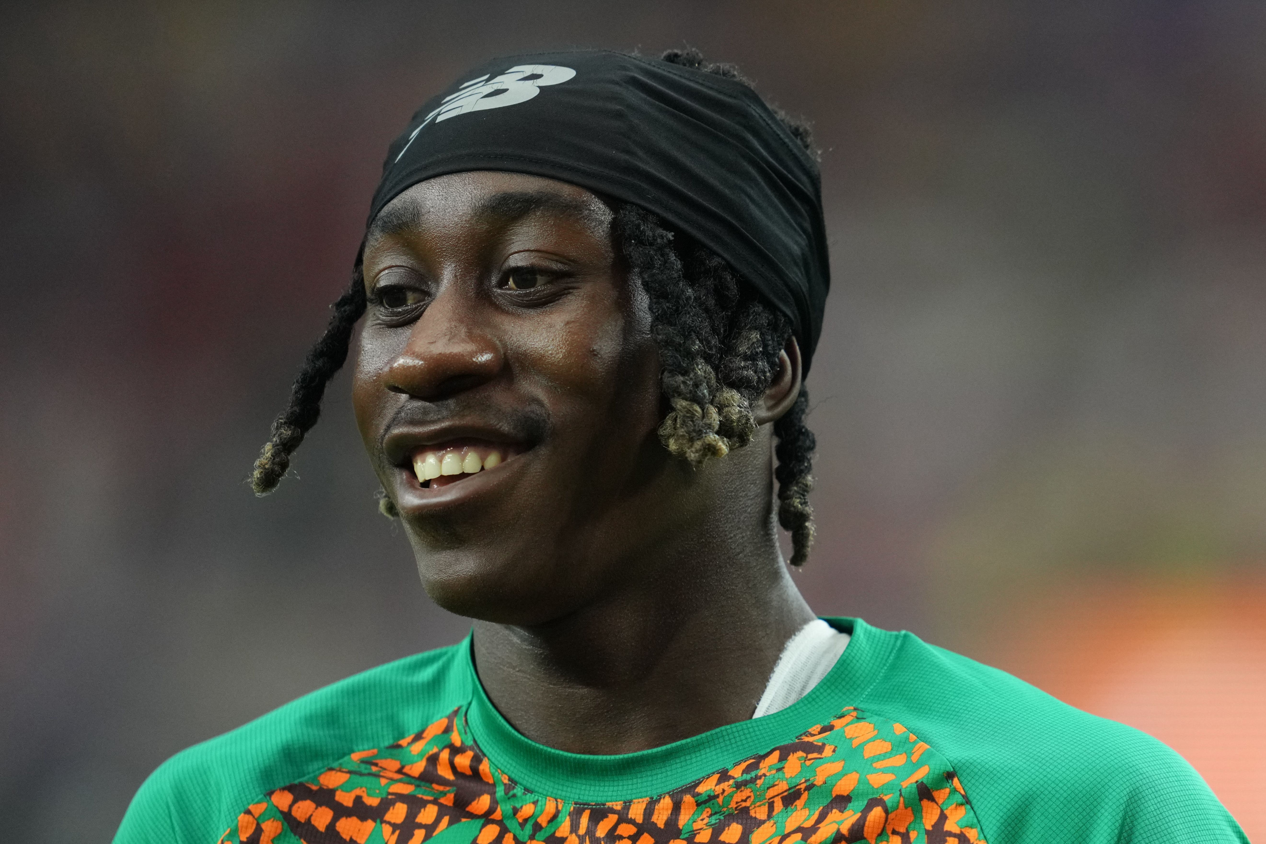 Yan Diomande (Ivory Coast)  looks on during Round of 32 FIFA World Cup 2026, Ivory Coast and Norway, Dallas Stadium, Arlington, United States on June 30  2026. (Photo by Ulrik Pedersen/NurPhoto via Getty Images)