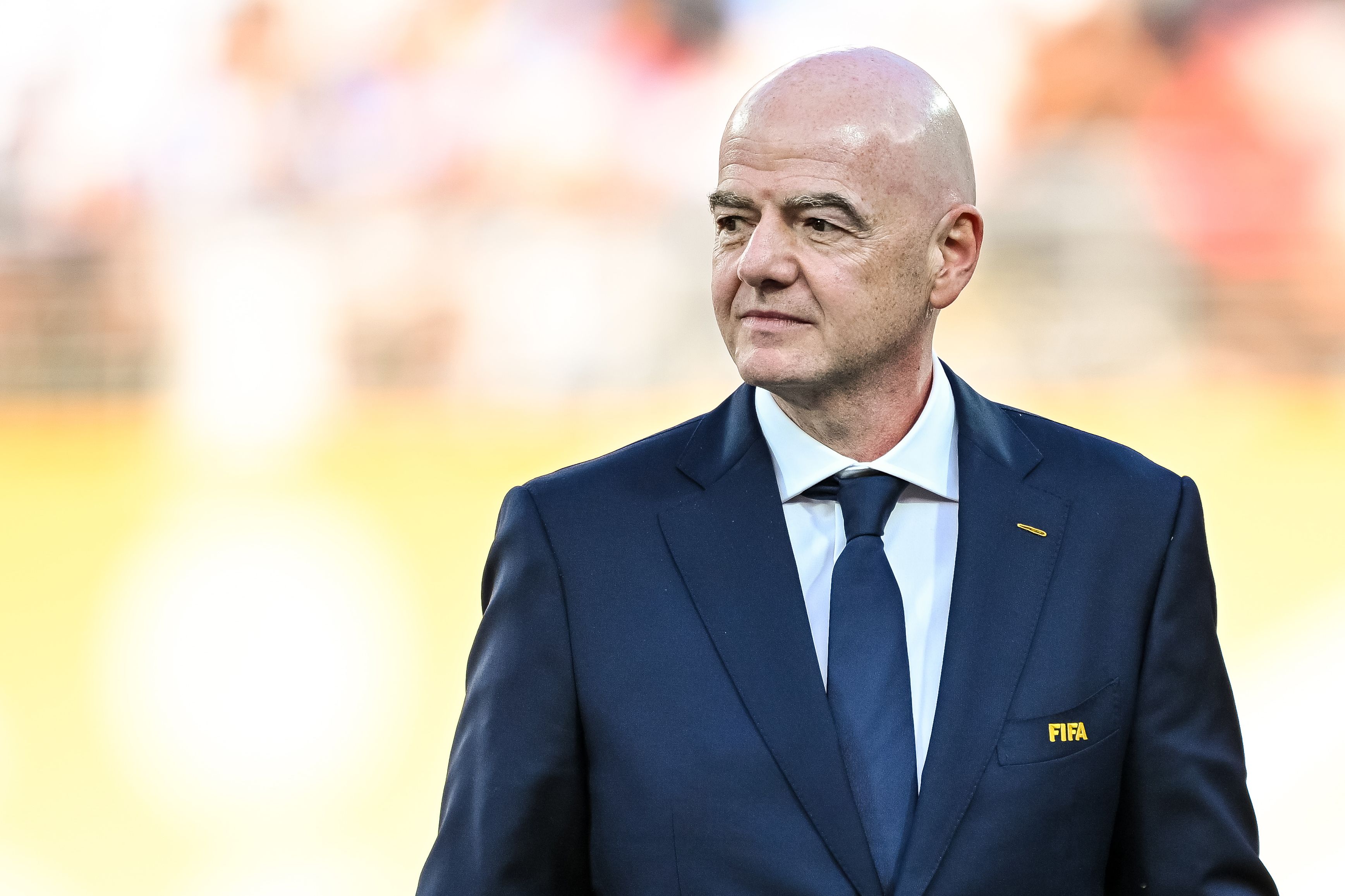 East Rutherford, United States - July 19: FIFA president Gianni Infantino looks on after the FIFA World Cup 2026 Final match between Spain and Argentina at New York New Jersey Stadium on July 19, 2026 in East Rutherford, United States. (Photo by Harry Langer/DeFodi Images/DeFodi via Getty Images)
