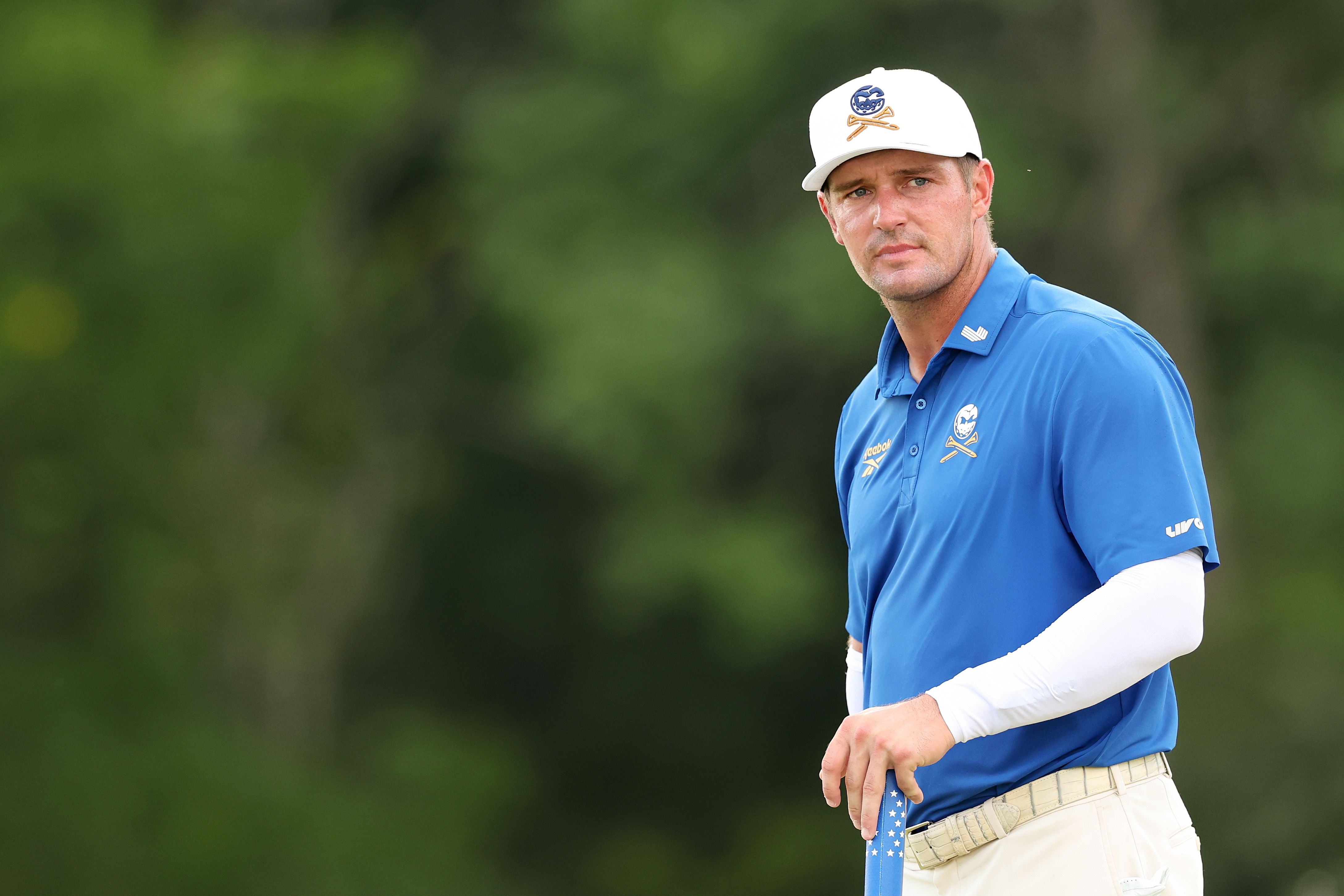 Bryson DeChambeau plays a LIV Golf event in Bedminster, New Jersey, earlier this month.