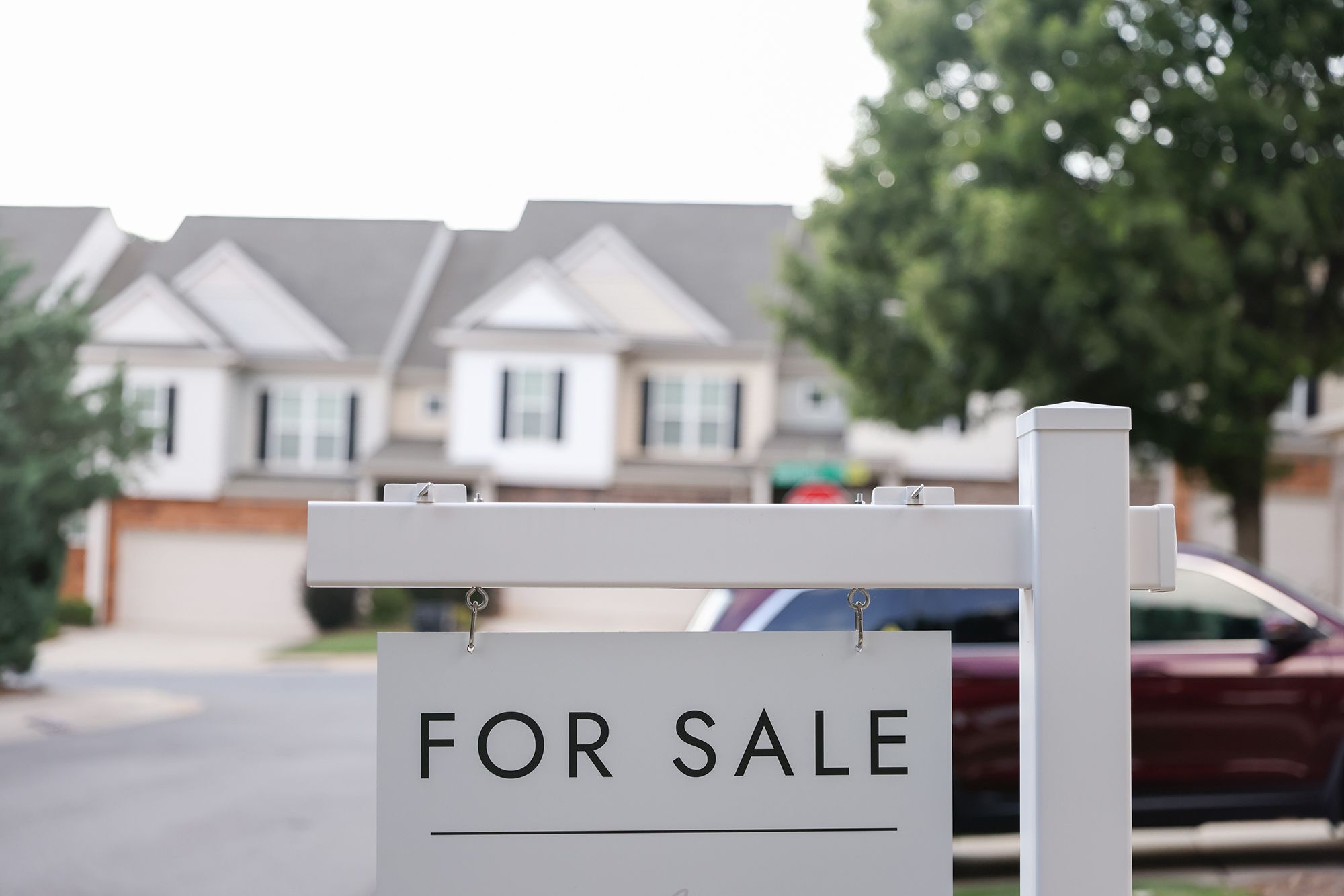 A "For Sale" sign in front of a home in Charlotte, North Carolina, on Sept. 1, 2026.