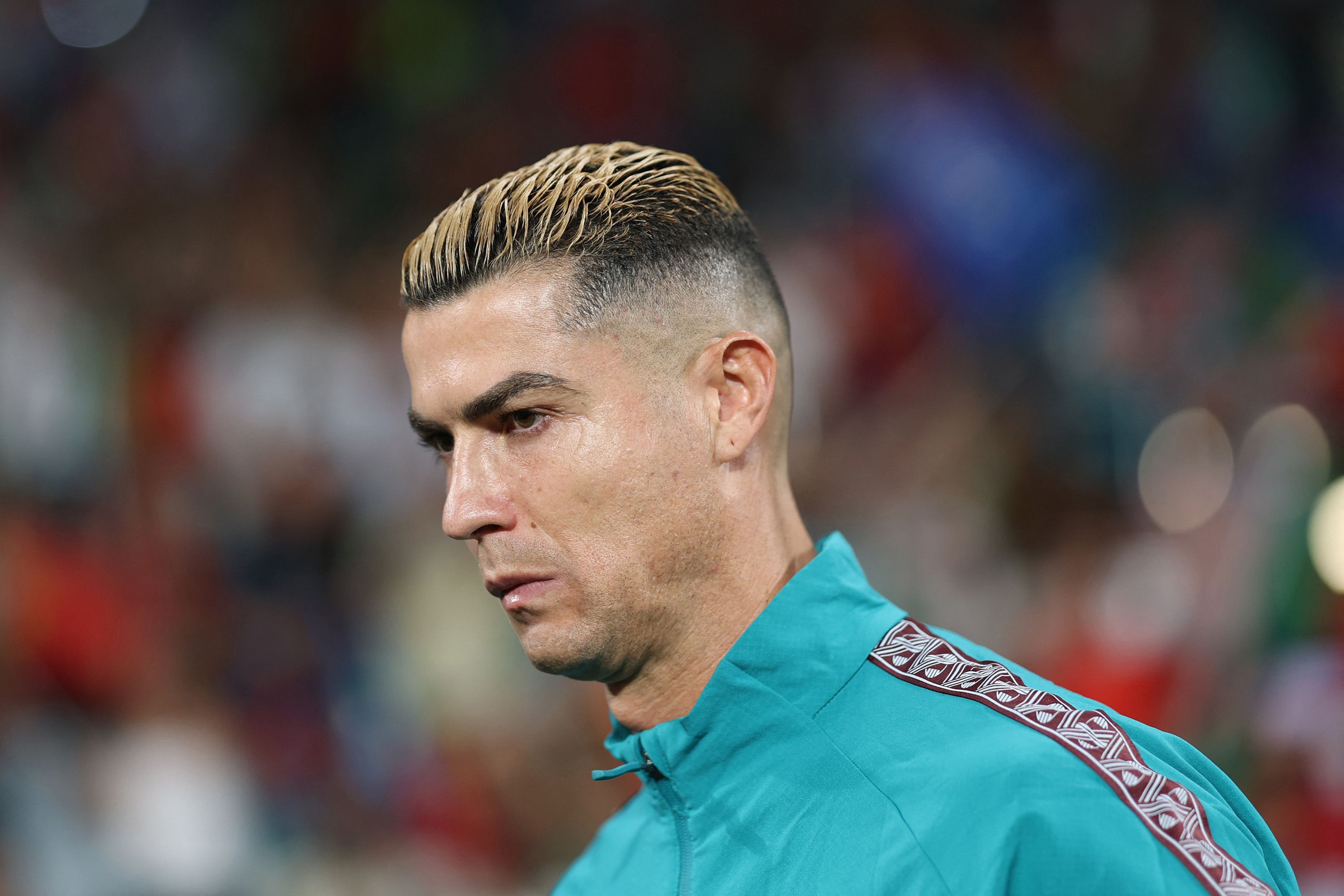 Cristiano Ronaldo looks on ahead of the UEFA Nations League league phase group A4 football match between Portugal and Wales at Jose Alvalade stadium in Lisbon on September 24.