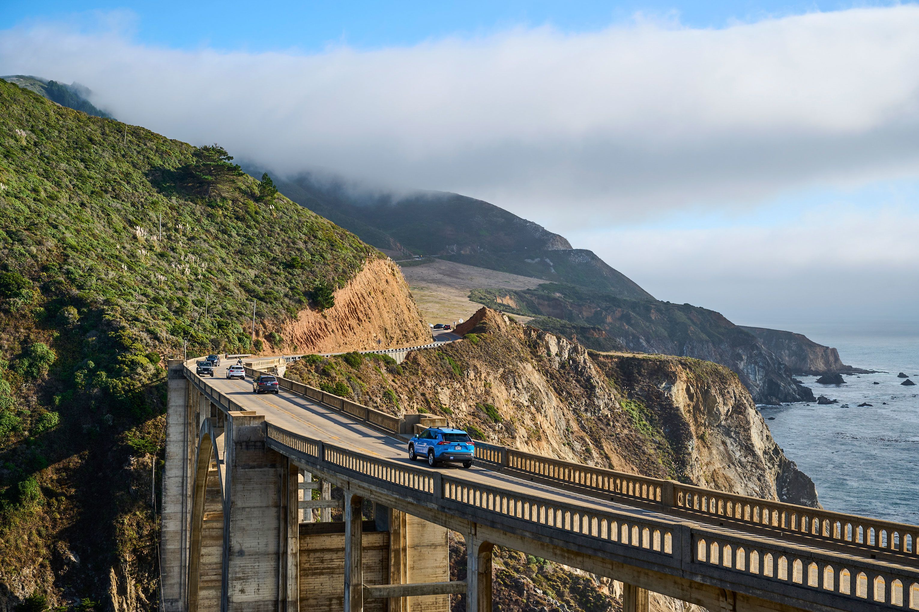 The picturesque Bixby Bridge along Highway 1 in Big Sur, a rugged and scenic stretch of central California's Pacific coast, Sept. 21, 2024.
