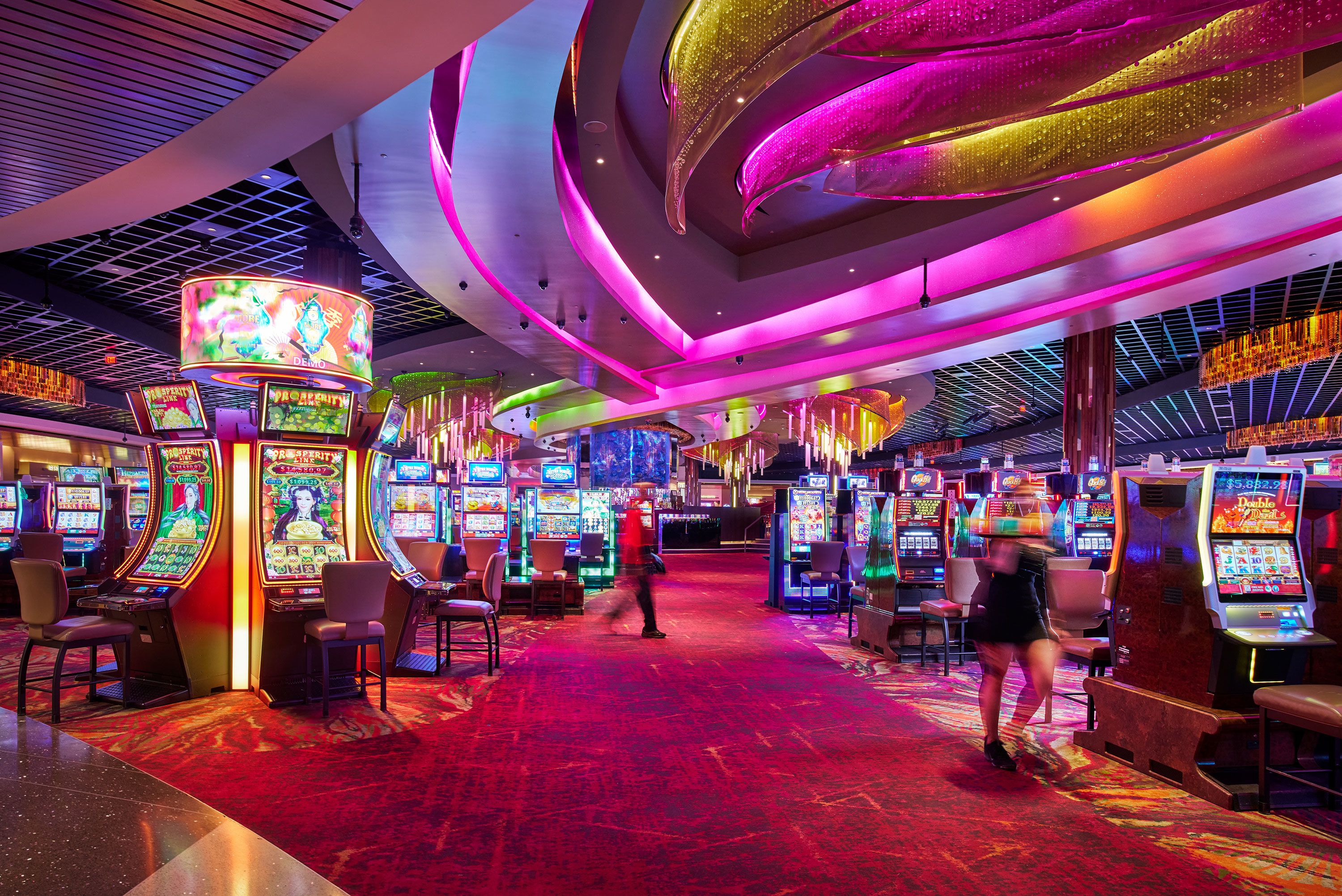The casino floor at the Wind Creek Casino and Hotel in Wetumpka, Alabama, which is operated by the Poarch Band of Creek Indians.