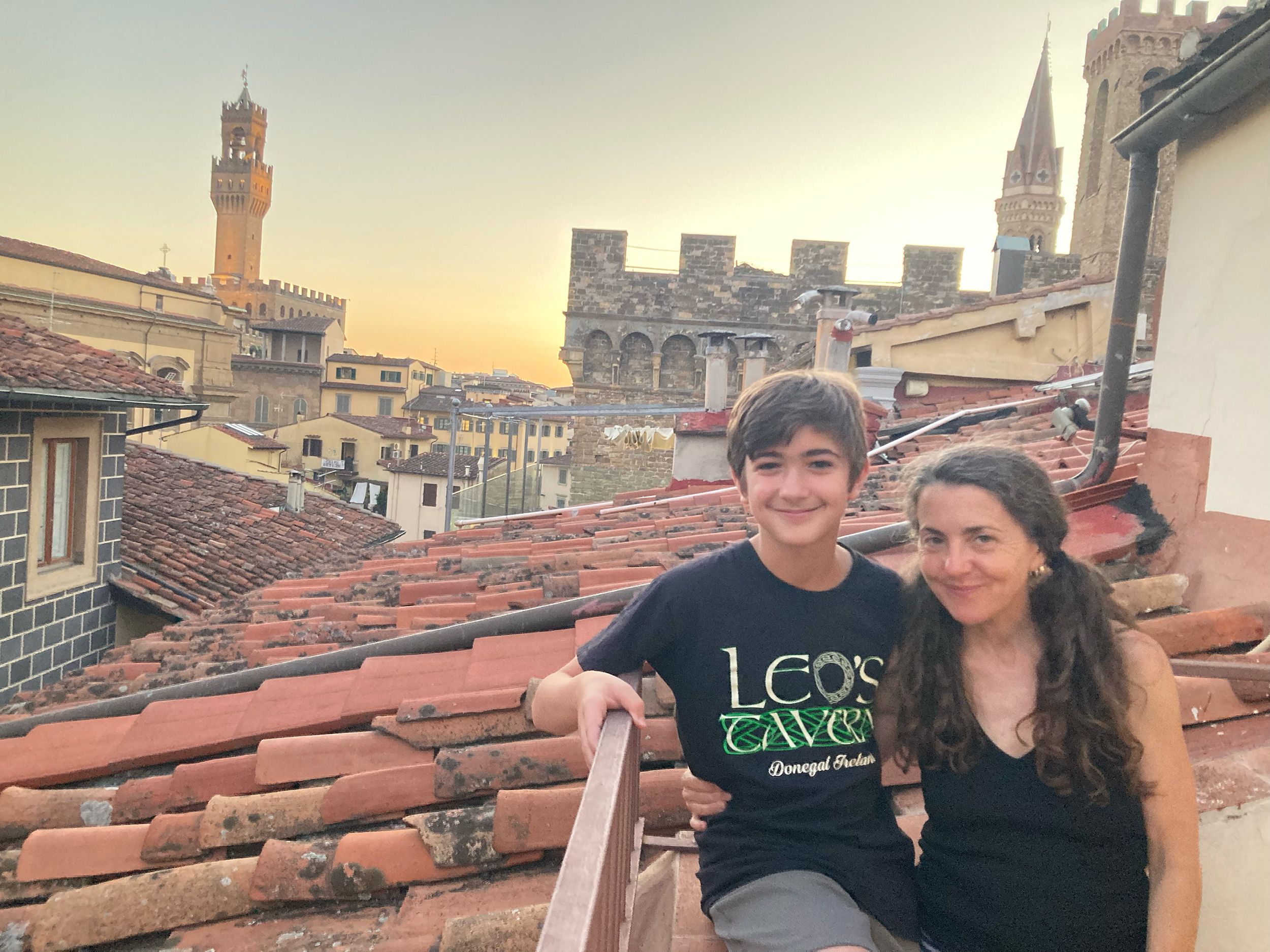 In Florence, Italy, the author was eager to show her son, Leo, the city where she'd lived as an ex-pat.