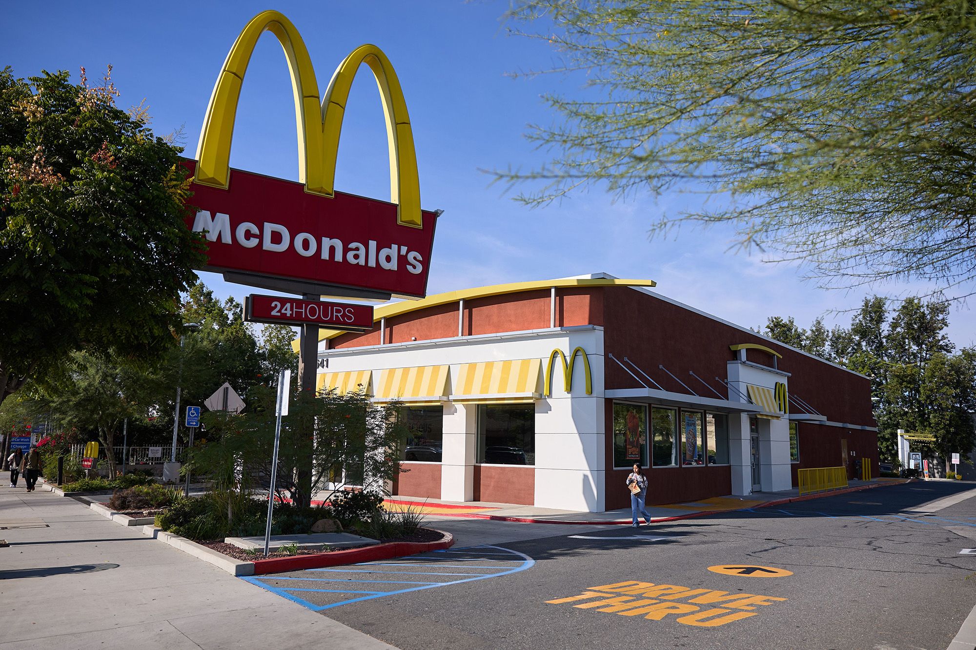 A McDonald's in Los Angeles in 2025.