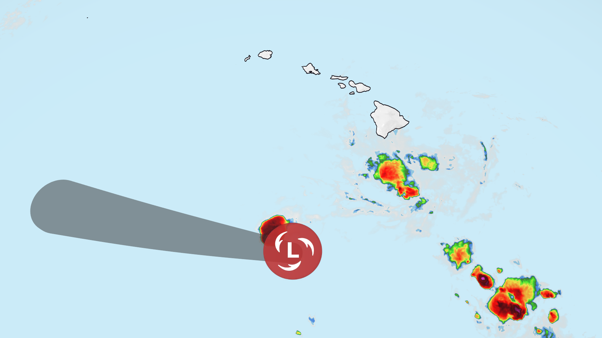 Moke is tracking much farther south than Lala did over a week ago.