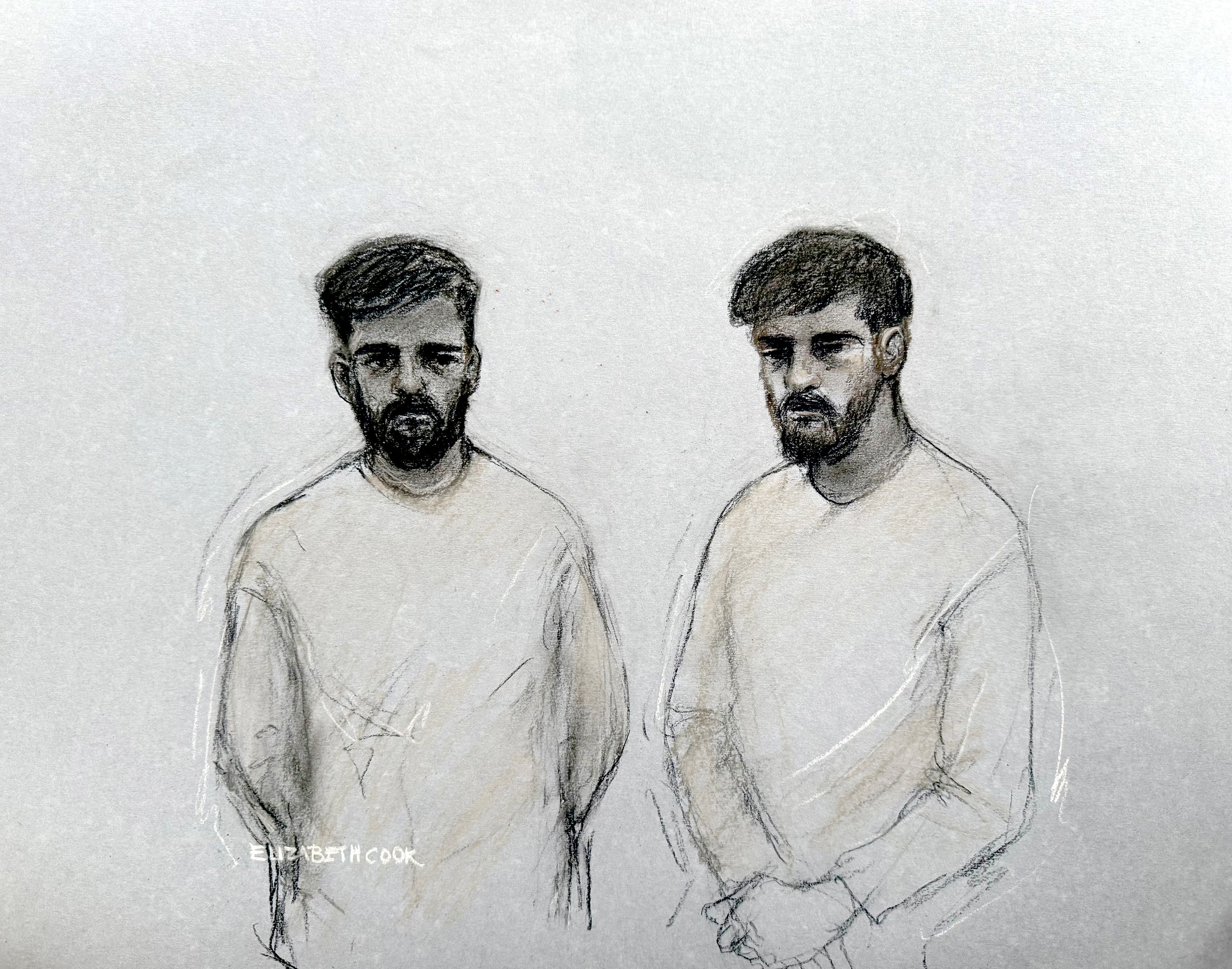The two suspects appeared in court on Saturday.