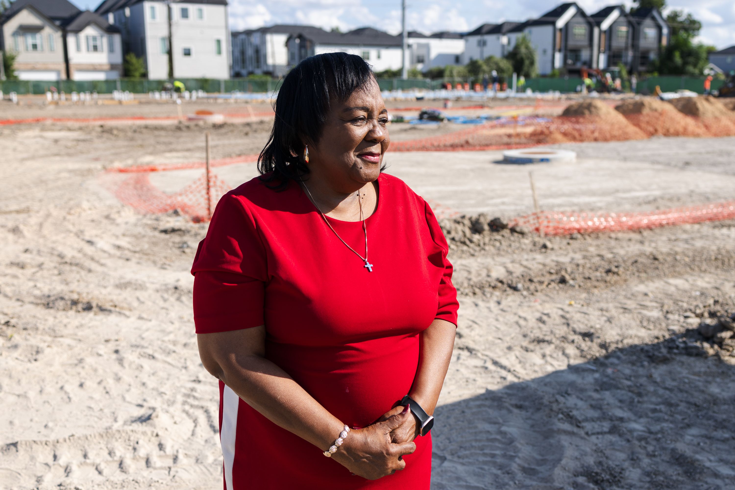 The Rev. Marilyn White, former pastor at Trinity East United Methodist Church, leads the religious institution's affordable housing project. The project broke ground in July.