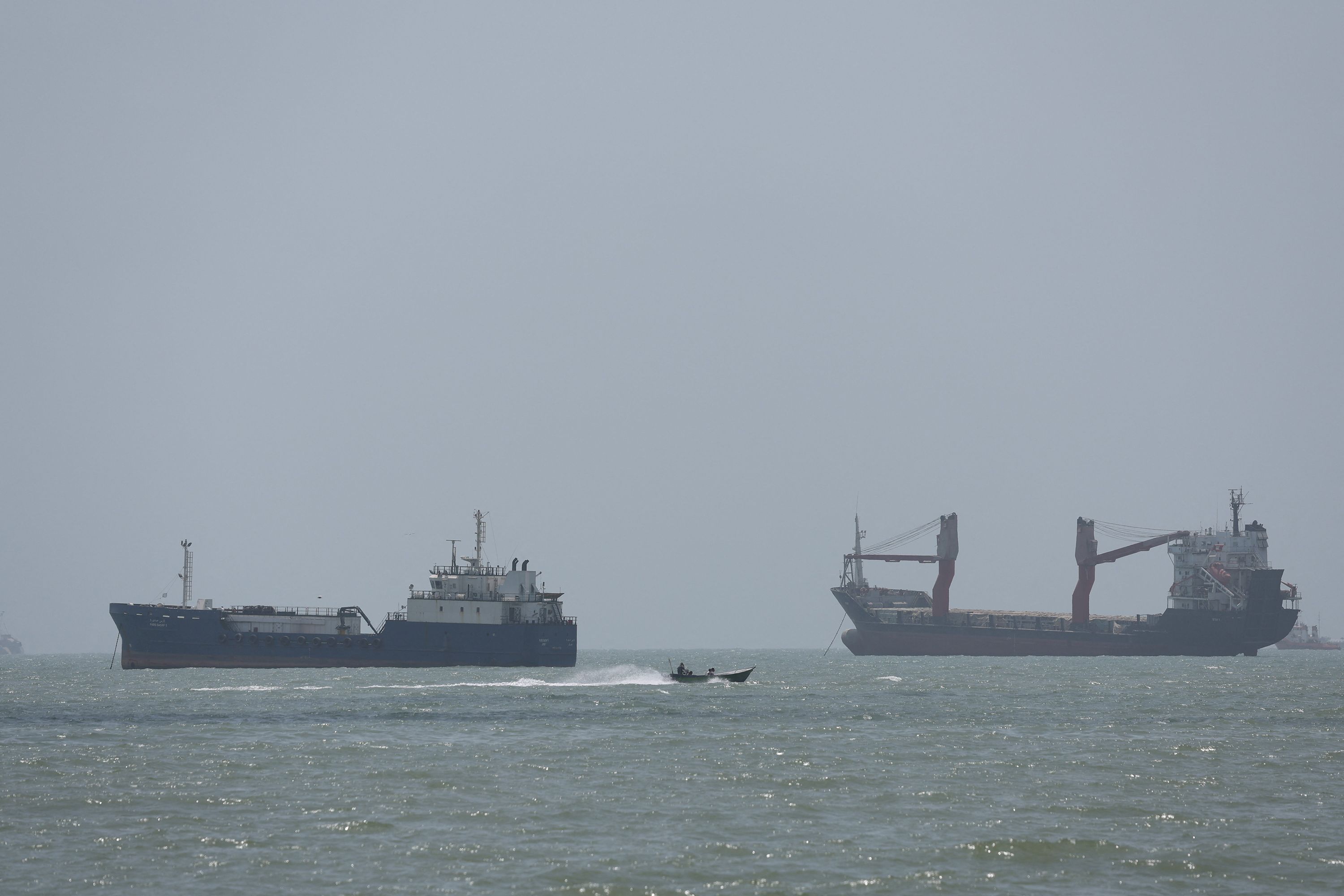 Vessels in the Strait of Hormuz are visible near the beach of Bandar Abbas, Iran, August 26, 2026. Majid Asgaripour/WANA (West Asia News Agency) via REUTERS ATTENTION EDITORS - THIS PICTURE WAS PROVIDED BY A THIRD PARTY. ISRAEL OUT. NO COMMERCIAL OR EDITORIAL SALES IN ISRAEL. NO ACCESS FOR ISRAELI MEDIA. NO USE BBC PERSIAN. NO USE VOA PERSIAN. NO USE MANOTO. NO USE IRAN INTERNATIONAL. NO USE RADIO FARDA. DIGITAL: NO USE BBC PERSIAN. NO USE VOA PERSIAN. NO USE MANOTO. NO USE IRAN INTERNATIONAL. NO USE RADIO FARDA.