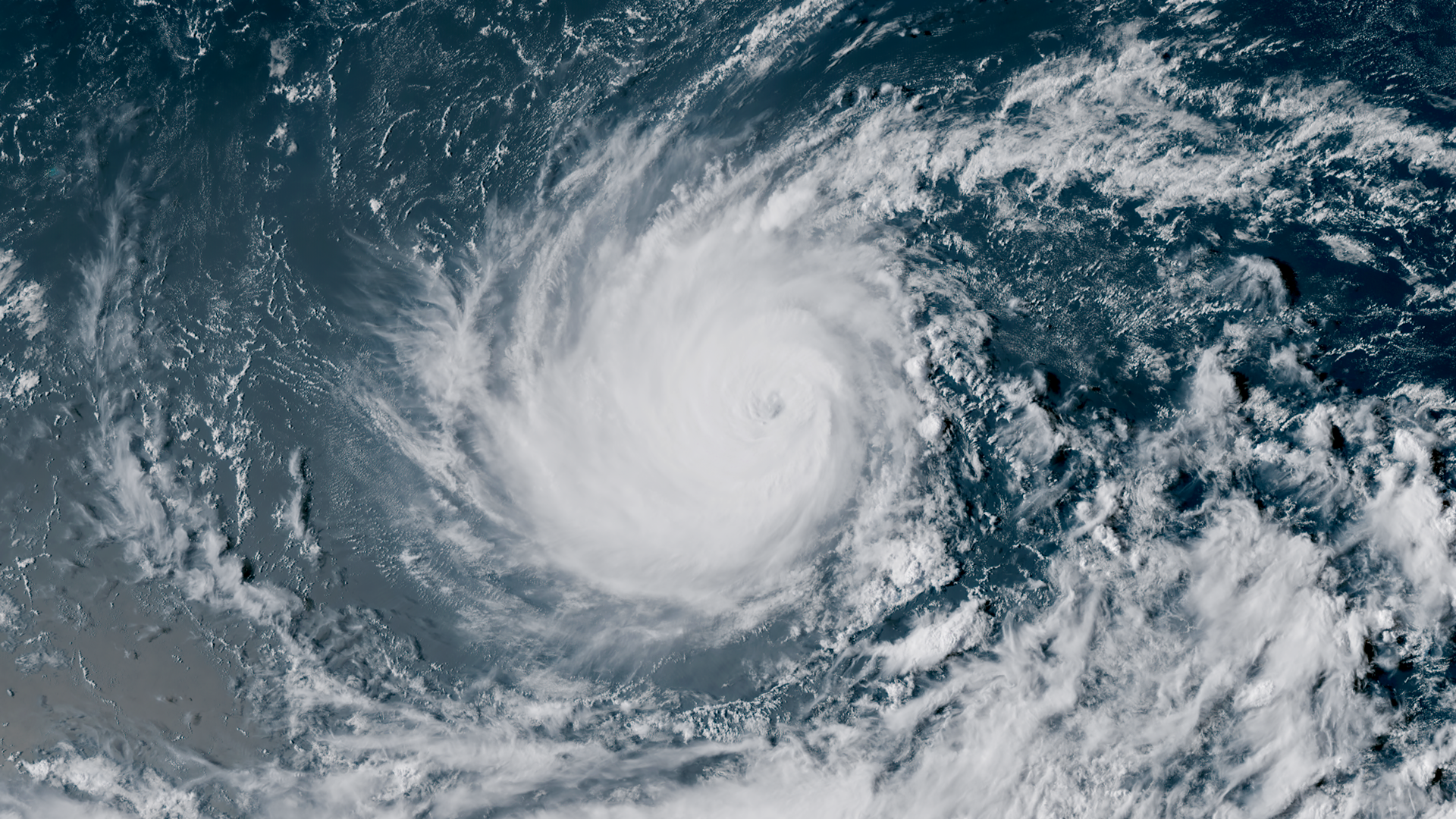 Satellite imagery of Hurricane Lowell on Thursday evening.