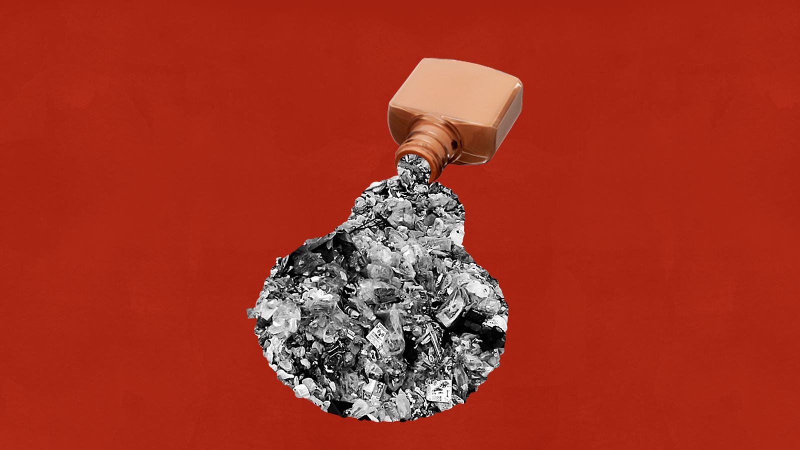 The beauty industry's plastic packaging is a particular sustainability challenge — 95% is thrown away to join broken recycling practices, according to the British Beauty Council.