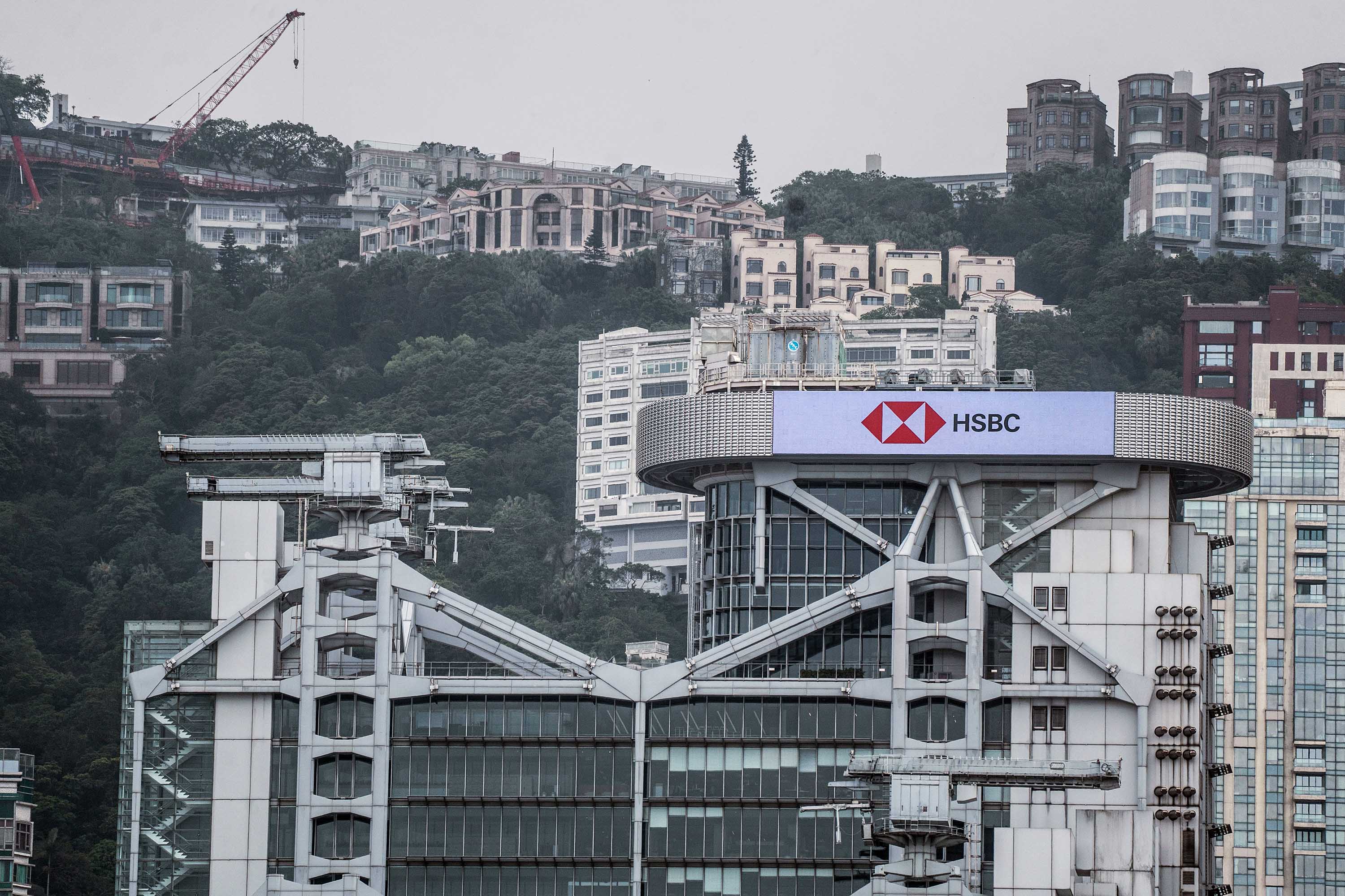 The HSBC Holdings Plc headquarters building in Hong Kong, China, on Monday, March 20, 2023. Shares of European banks traded in Asia tumbled Monday, as investors weighed a collapse in the value of additional tier 1 bonds issued by lenders following the terms of the Credit Suisse Group AG's rescue. Photographer: Bertha Wang/Bloomberg via Getty Images