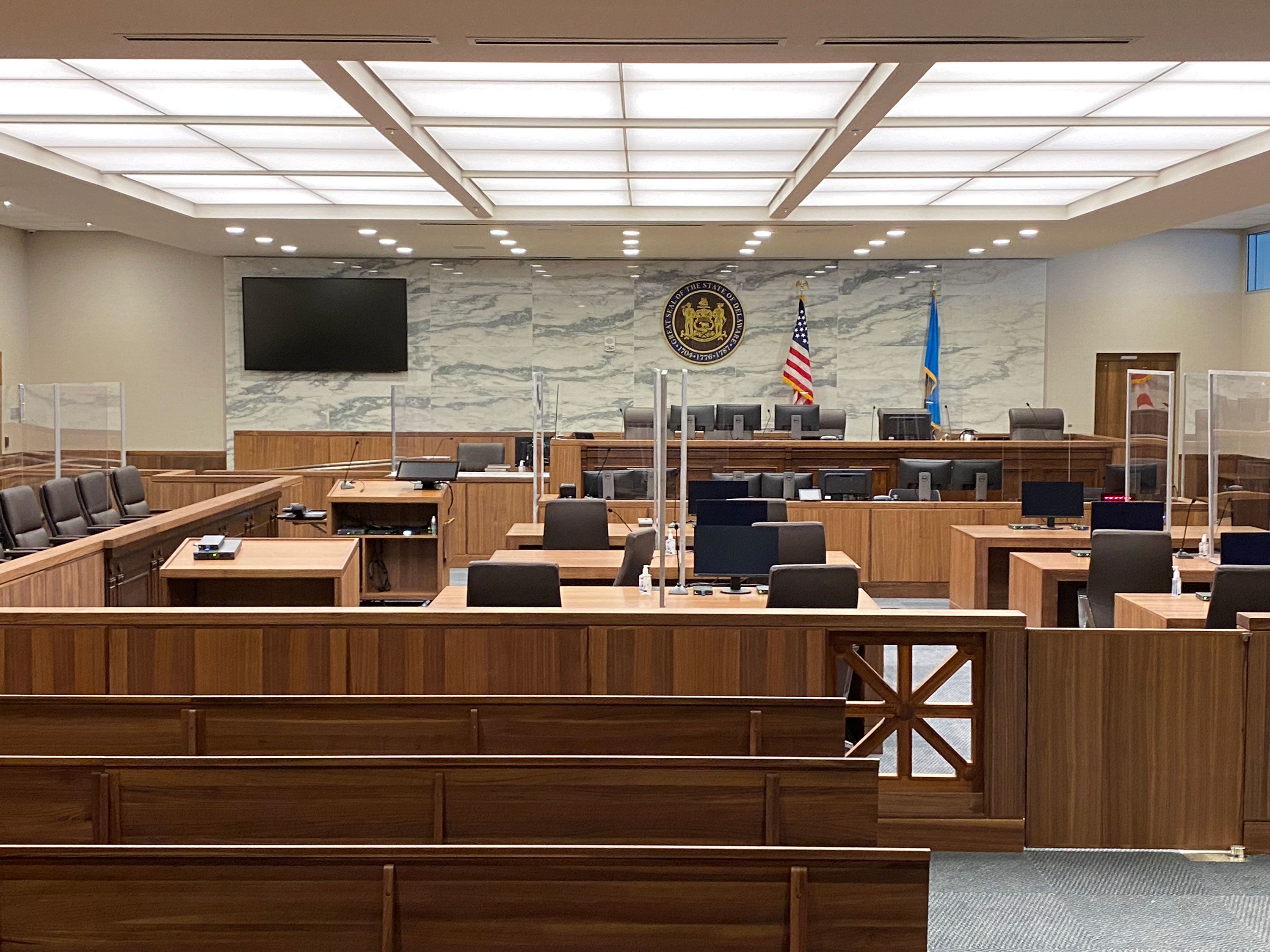 Dominion Voting Systems' $1.6 billion defamation trial against Fox News will be held in courtroom 7E at the Leonard L. Williams Justice Center, located in Wilmington, Delaware.
