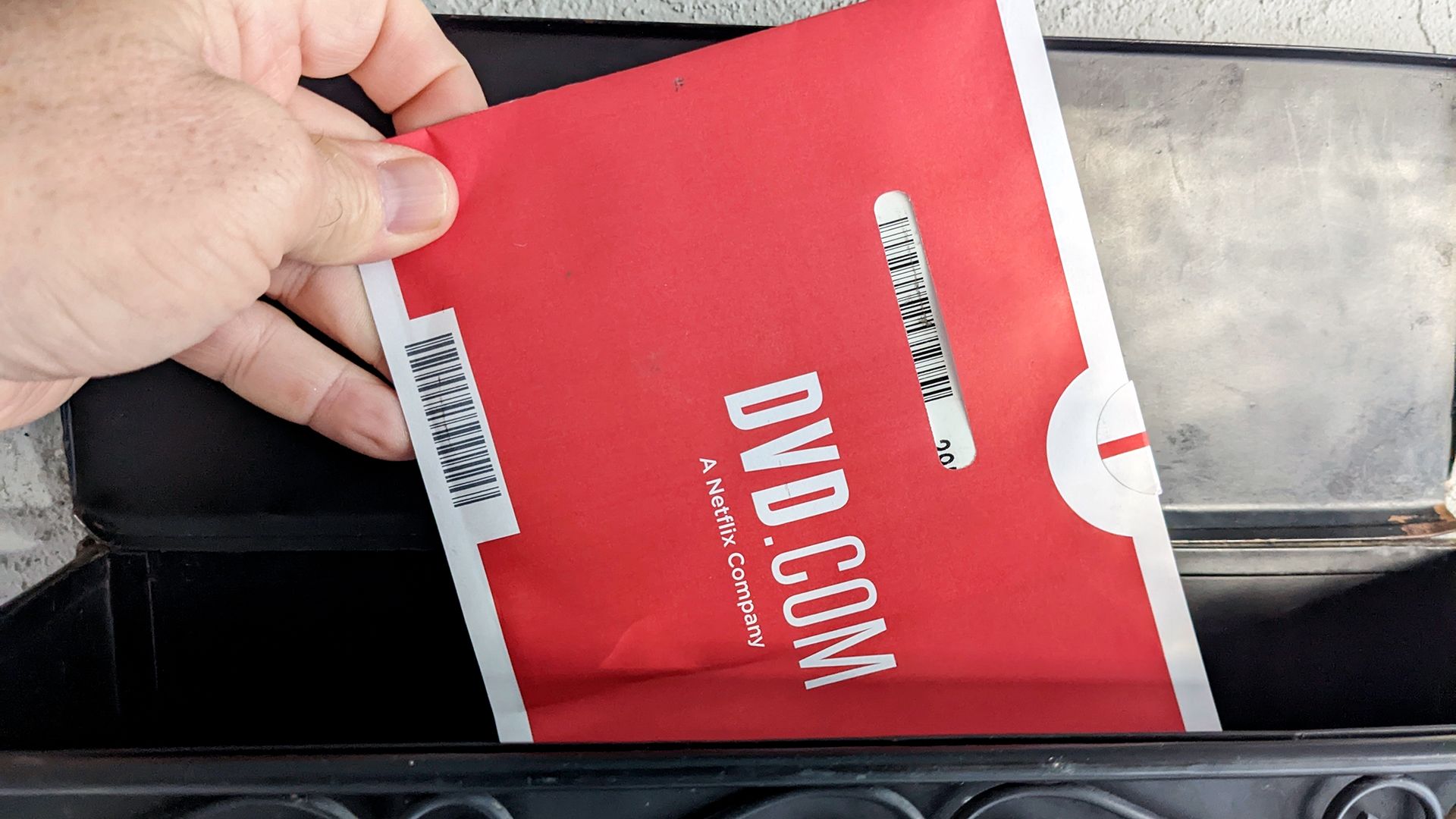 FILE - A Netflix DVD envelope is shown on Nov. 17, 2022, in San Francisco. Netflix is poised to shut down DVD-by-mail rental service that set the stage for its trailblazing video streaming service, ending an era that began a quarter century ago when the concept of mailing discs through the mail was considered a revolutionary concept. (AP Photo/Michael Liedtke, File)